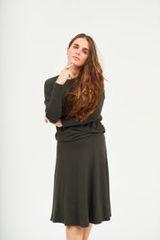 Modest Hunter Green Dalia Skirt – Women's Fashion