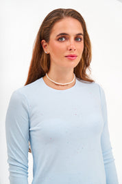 Sky Basic Top – Luxury Modest Cotton Top for Women