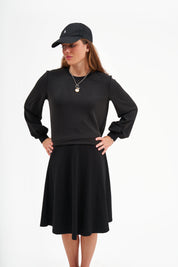 Modest Black Shishi Skirt – Women's Fashion