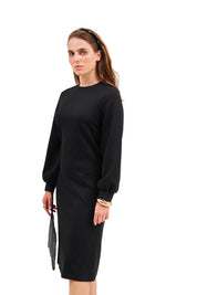Modest Black Puff Sleeve Dress – Women's Fashion