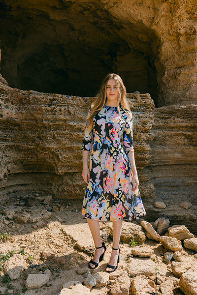 Black Floral Dress