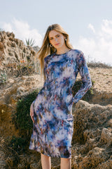 Vestido de malla acuarela