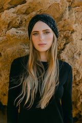 Black Sequin Headband - WN