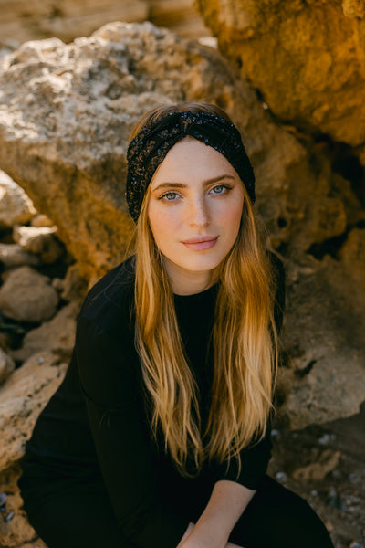 Black Sequin Headband