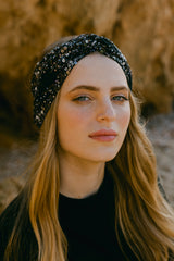 Diadema de Lentejuelas Azul y Morada