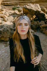 Cinta para la cabeza marrón oscuro