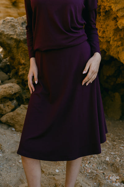 Dalia Skirt - Wine