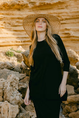 Top Triangular en la Espalda - Negro