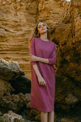 Square Dress - Framboise
