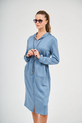 שמלת קפוצ'ון אורך בינוני - קלאוד