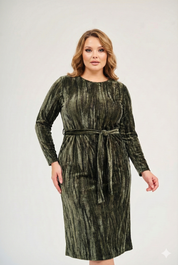 Loose Basic Dress - Olive