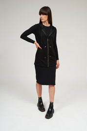 Hoodie sin mangas - Negro