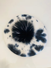 Load image into Gallery viewer, Cheetah Beret with  Pom Pom