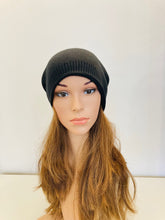 Load image into Gallery viewer, Black Beanie with Pom Pom