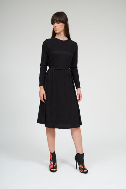 Libby Empire Waist Dress- Black