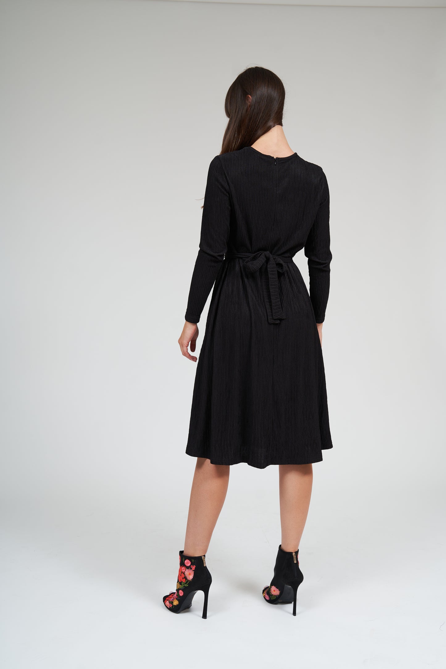 Libby Empire Waist Dress- Black