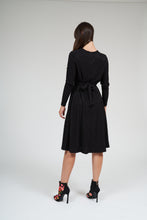 Load image into Gallery viewer, Libby Empire Waist Dress- Black