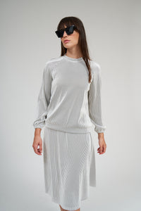 Riva Thick Ribbed Top- White