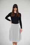 Riva Thick Ribbed Skirt- White