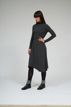 Load image into Gallery viewer, Turtleneck Flow Dress- Grey