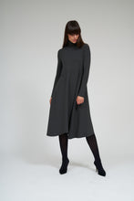 Load image into Gallery viewer, Turtleneck Flow Dress- Grey