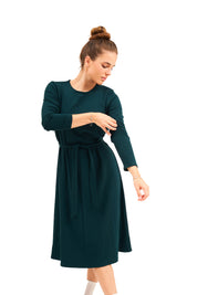Daniella Faye Aura swing dress in ja'teal — modest women's FW26 collection, photo 5