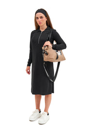 26WS1042 black serena half zip