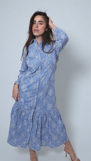 Modest Vintage Blooms Cotton Maxi Dress – Women's Fashion