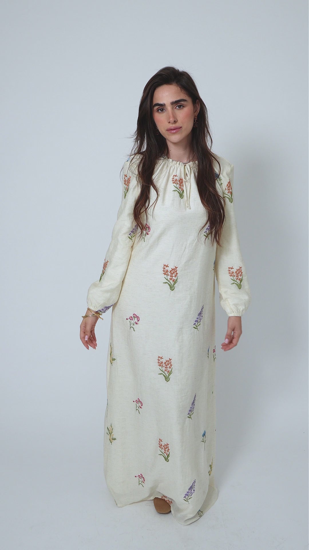 (Cotton) Sleeper Maxi Dress / Wild Flower