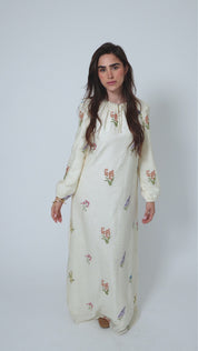 (Cotton) Sleeper Maxi Dress / Wild Flower