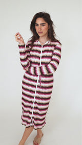 Modest Beach Club Chevron Maxi Dress – Women's Fashion