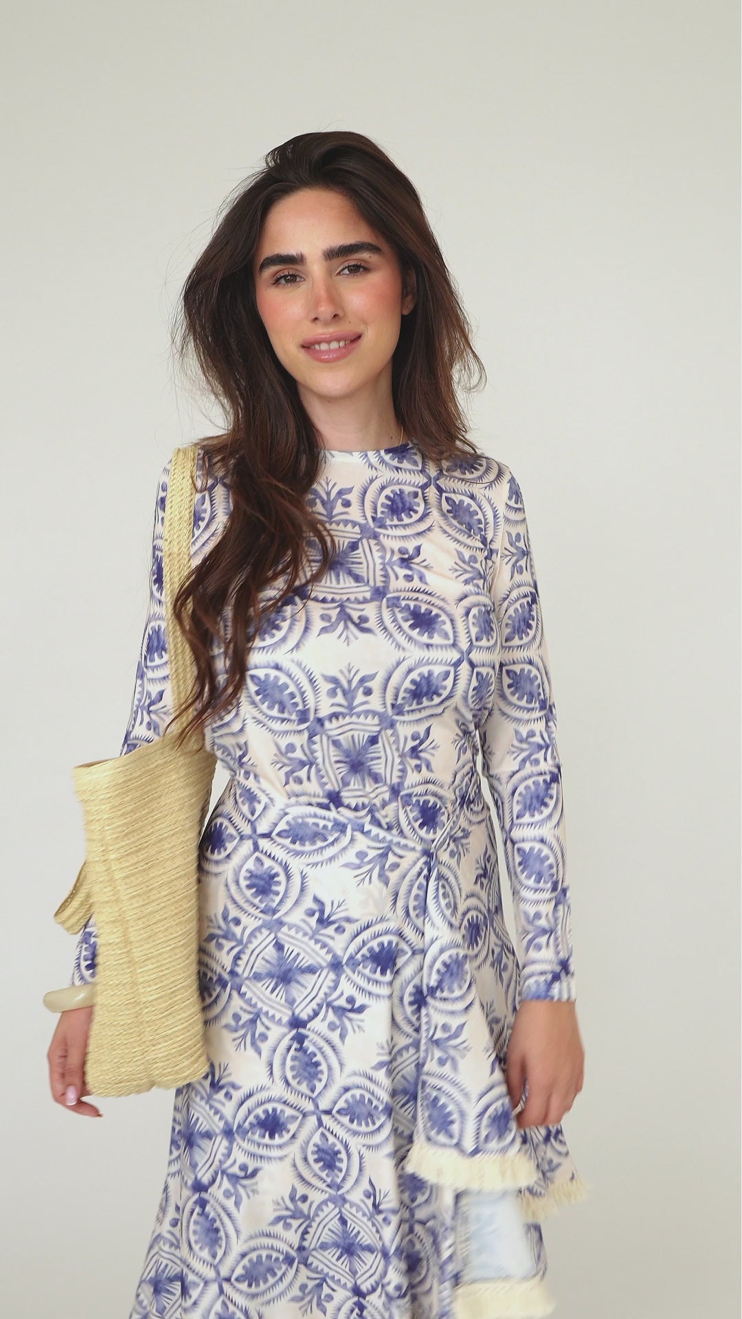 Loose Basic Dress - Blue Lapis  (Includes Complimentary Wrap)