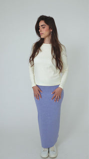 Cream Basic top