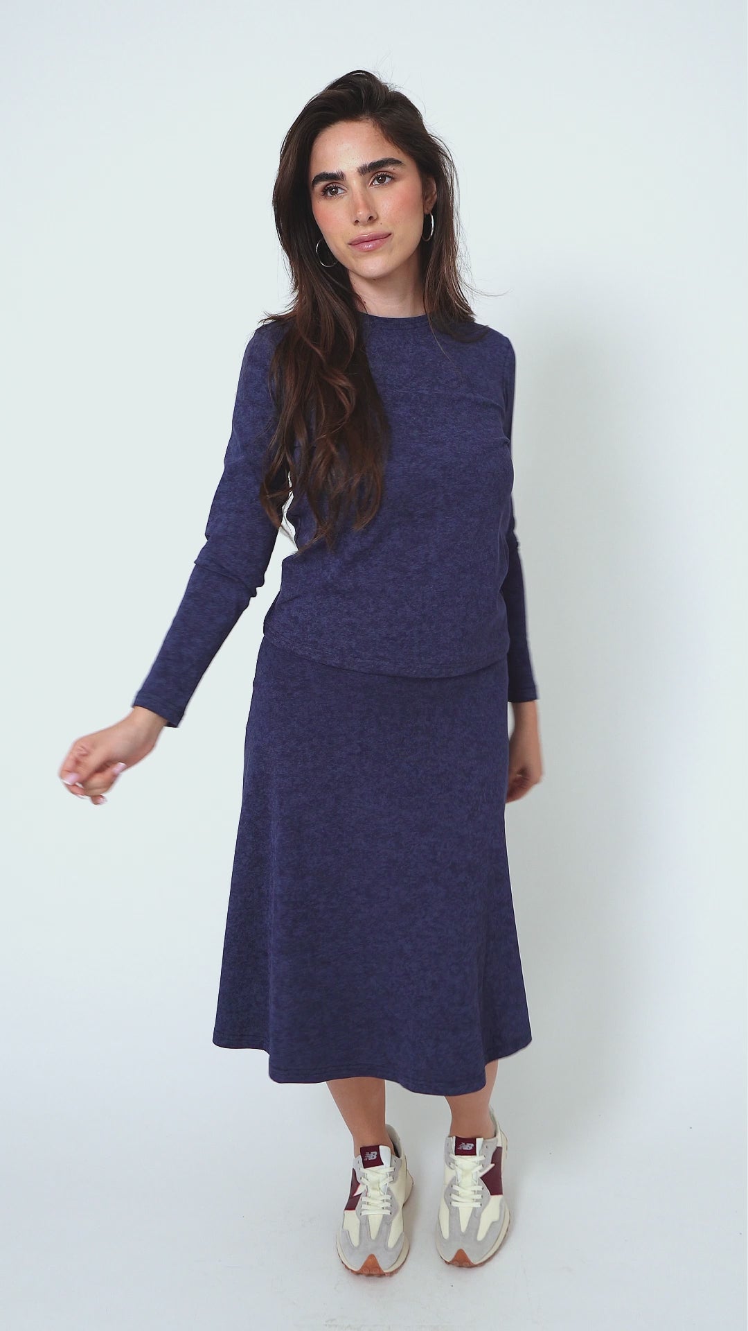 Modest Denim Wash Dalia Midi Skirt – Women's Fashion