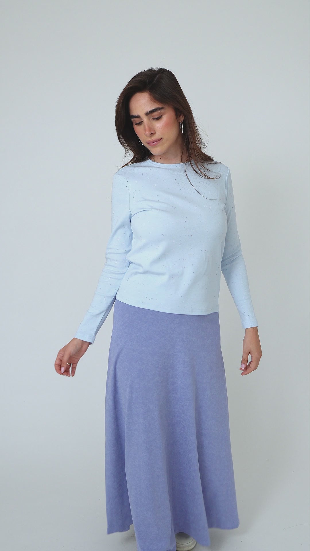 Sky Basic Top – Luxury Modest Cotton Top for Women