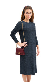 Daniella Faye Seraphine loose basic dress in charcoal — modest women's FW26 collection, photo 5