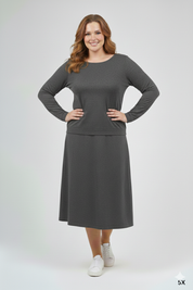 Dalia Skirt - Heather Grey