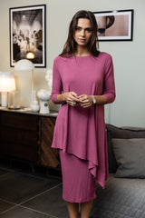 TOP ASIMÉTRICO DE FRAMBUESA