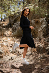 Falda acanalada Black Dalia