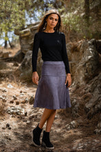Load image into Gallery viewer, GRAPHITE SUEDE KIKI SKIRT