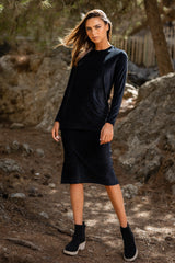 TOP DE TERCIOPELO NEGRO