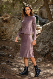 Purple grey sport top