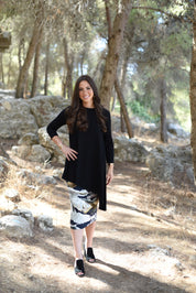 Black & White Jupe Crayon Aquarelle