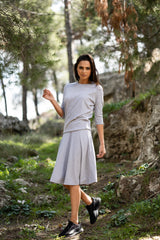 Heather Grey Falda Dalia
