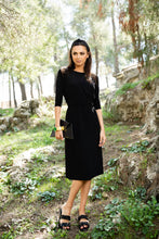 Load image into Gallery viewer, Black Swing Dress