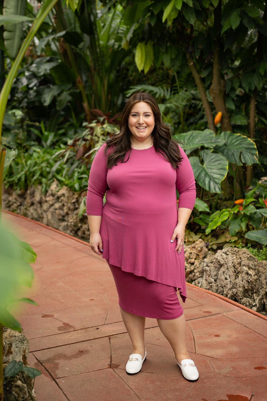Modest Raspberry Pencil Skirt – Women's Fashion